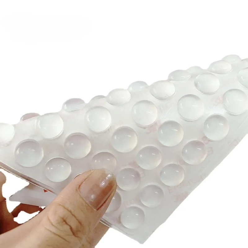 Door Stopper Rubber - ตัวกันกระแทกประตูแบบติดเอง 100 ชิ้น ยางกันกระแทก ตัวกันกระแทกตู้ แผ่นซิลิโคนกันกระแทกสำหรับเฟอร์นิเจอร์