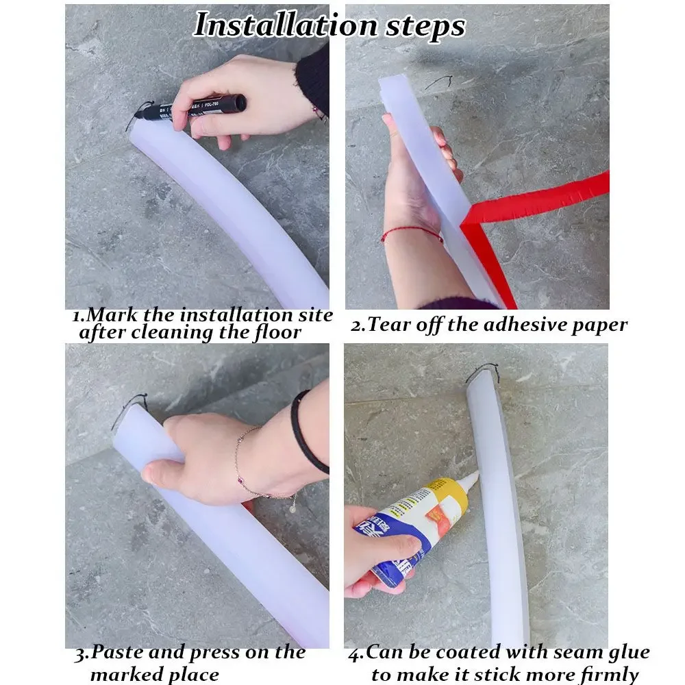 แผ่นกั้นน้ำซิลิโคนแบบยืดหยุ่น  - Door Stopper Rubber บทวิจารณ์และราคา